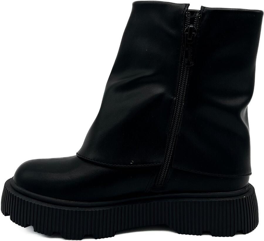 Weloveshoes Smile Favorites Meisjes Boots Zwart Imitatieleer Suedine