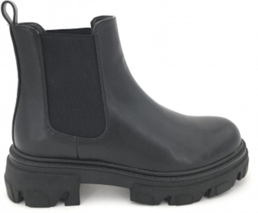 Weloveshoes SmileFavorites® Chelsea boots met Hak Imitatieleer Zwart - Foto 2