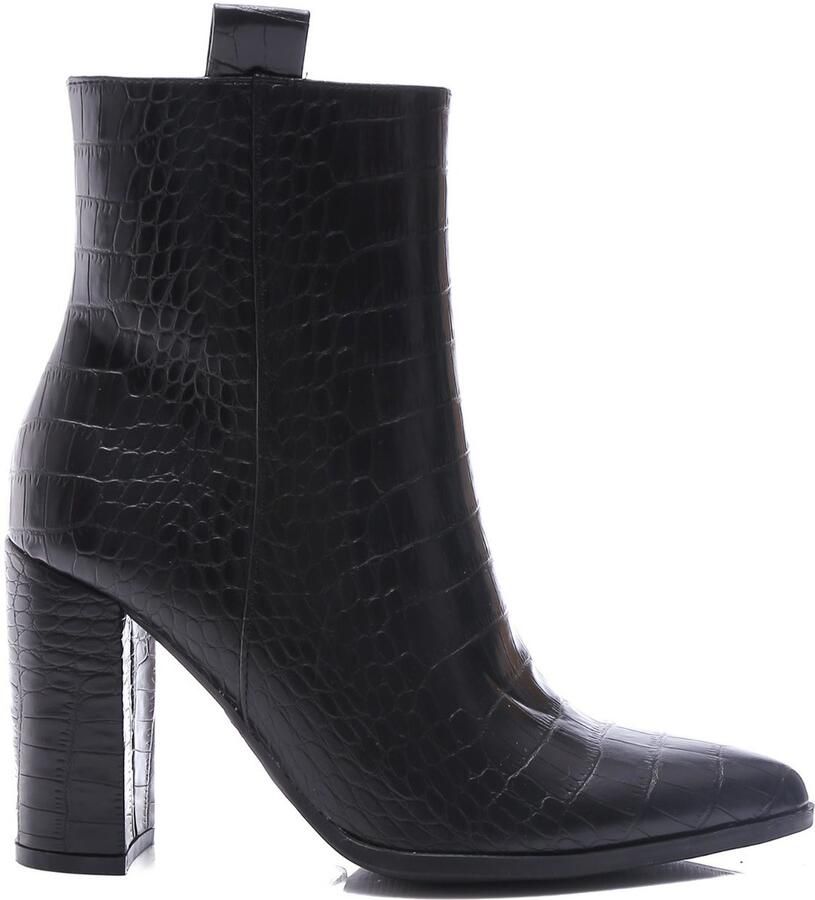 Weloveshoes Cyber Monday Deal Dames Enkellaarzen met Hak Imitatieleer Zwart - Foto 2