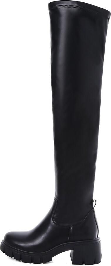 Weloveshoes SmileFavorites Laarzen met Hak Imitatieleer Zwart - Foto 3