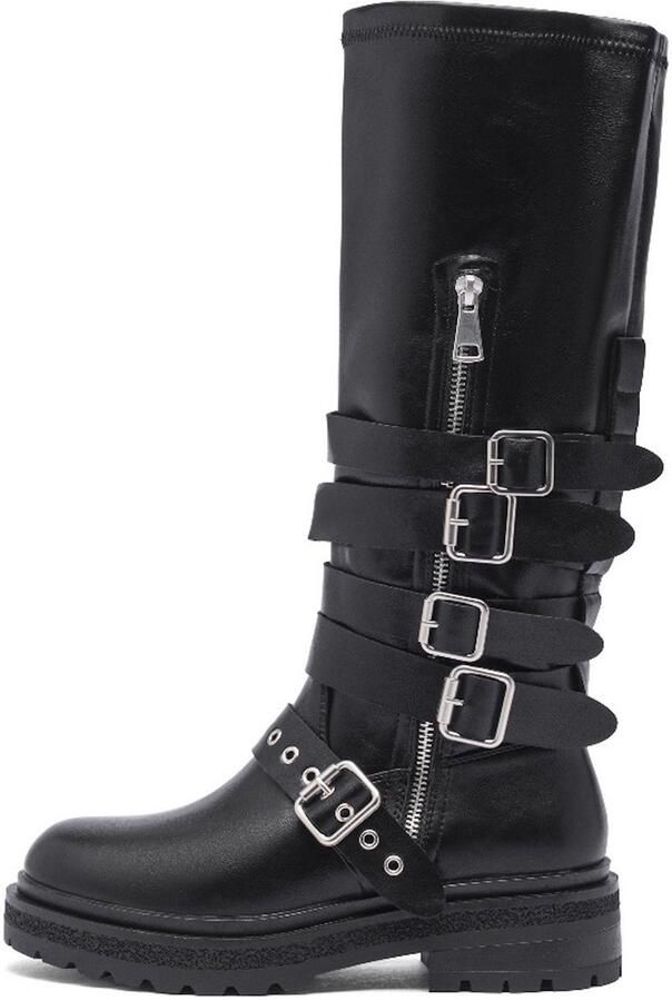 Weloveshoes Smile Favorites Dames Laarzen Zwart Imitatieleer