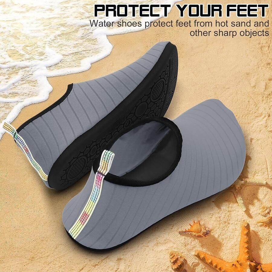 Snel drogende waterschoenen voor en ideaal voor strand en zwembadactiviteiten