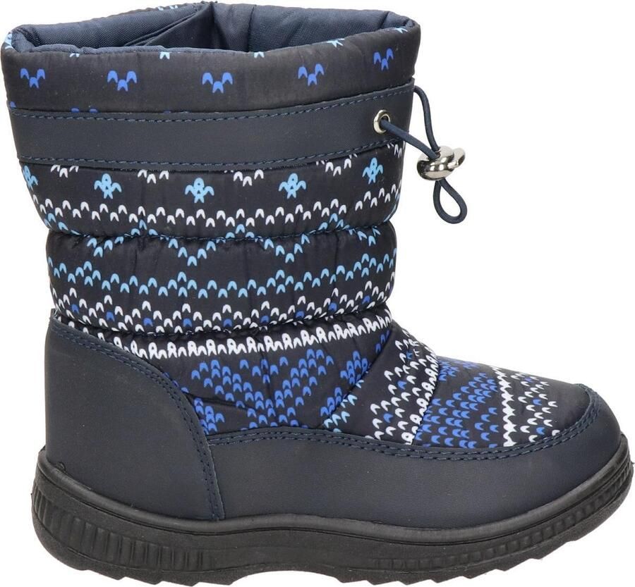Snow Fun snowboots zwart blauw Meisjes Imitatieleer Meerkleurig 31