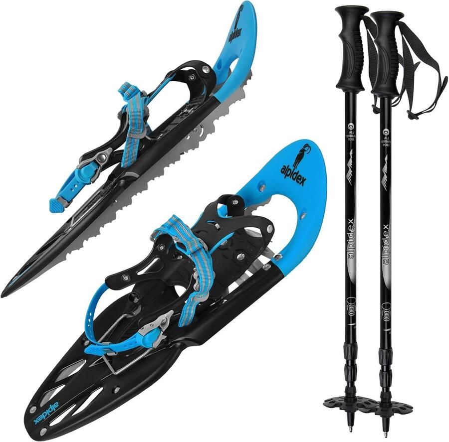 Snowboardschoenen Sneeuwschoenen Klimhulp Winterwandelen Tot 130 kg Belastbaar 25 inch Blauw