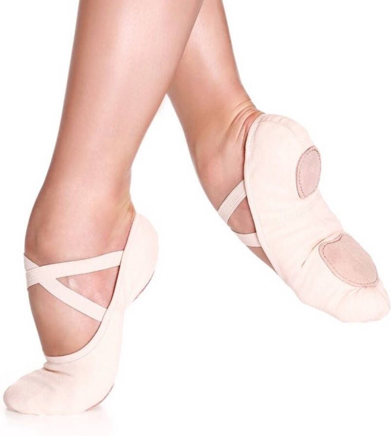 Só Dança Balletschoenen Meisje & Dames- Splitzool So Danca SD16 Elastisch Canvas Roze Schoen - Foto 1