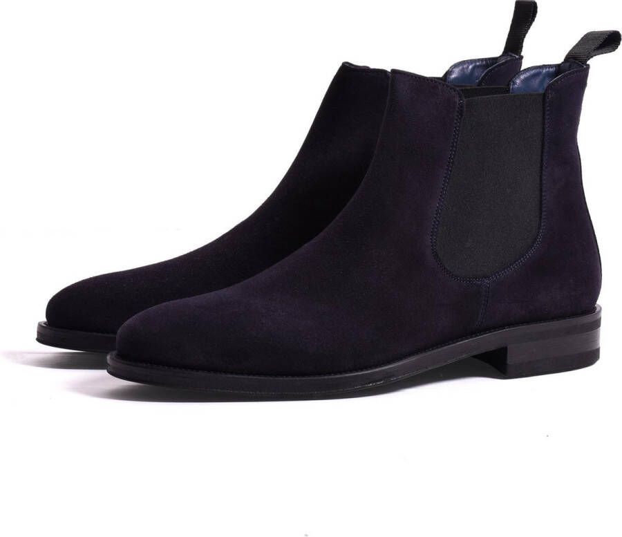 SOC13TY SO TY Chelsea Boots Heren Navy Suède