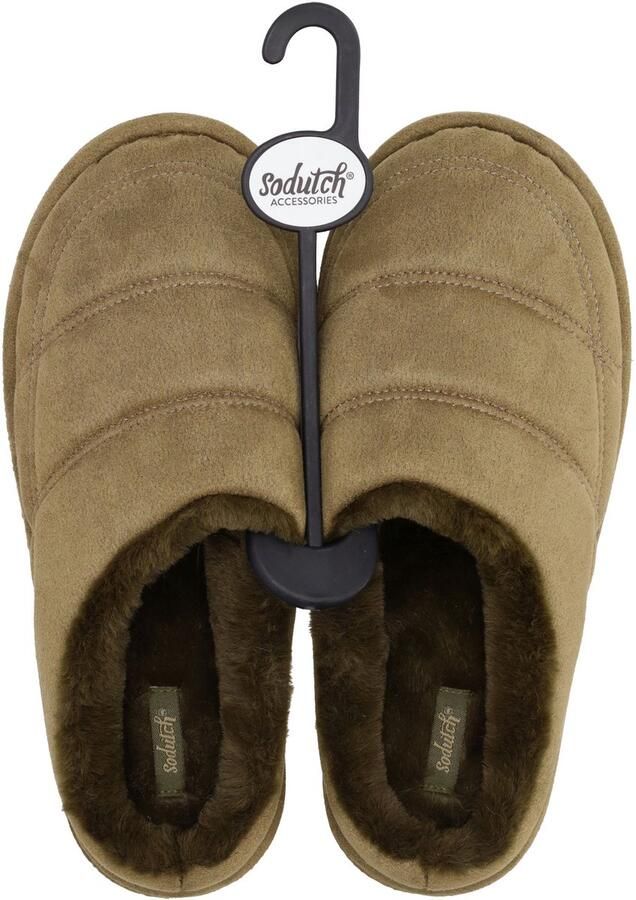 SoDutch Winter Essentials Pantoffel 40 41 Olijfgroen