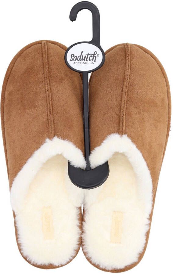 SoDutch Winter Essentials Dames Pantoffel 40 41 Cognac