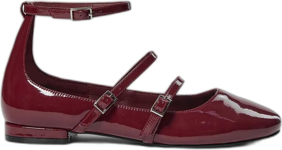 Sofie Schnoor Rode ballerina schoenen met fijne bandjes