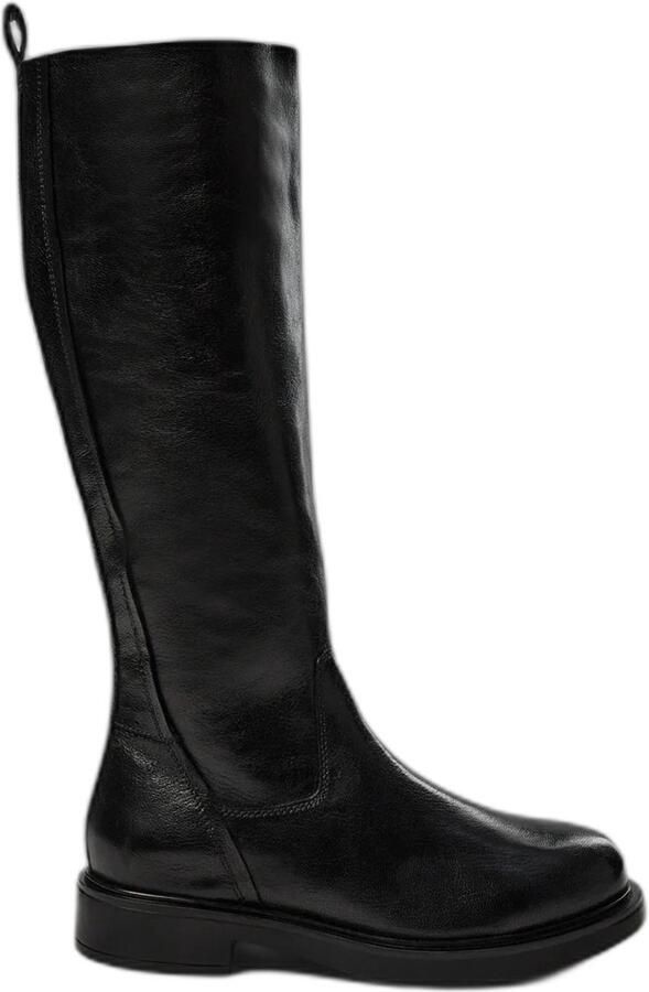 Sofie Schnoor Chunky Heel Zwarte Leren Laarzen