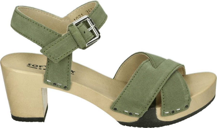 Softclox S3570 PEPPINA Volwassenen Sandalen met hak Groen