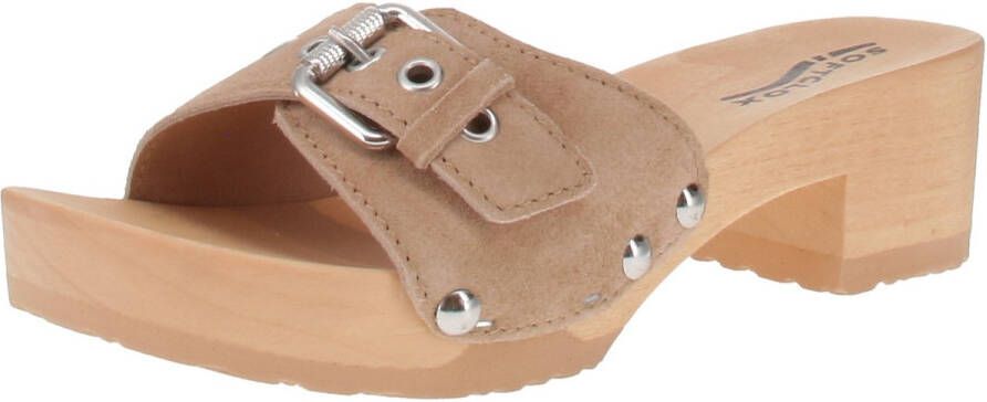 Softclox S3649 Pixie kasjmier Muiltje voor dames 04-Taupe