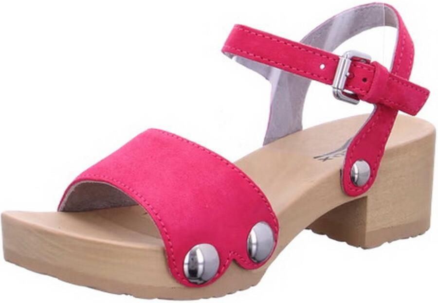 Softclox Nubukleder dames pumps roze