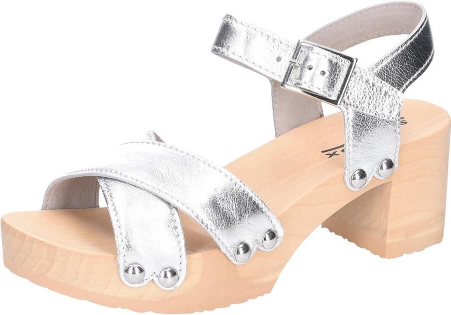 Softclox S3641 SILBER dames veterschoenen zilver