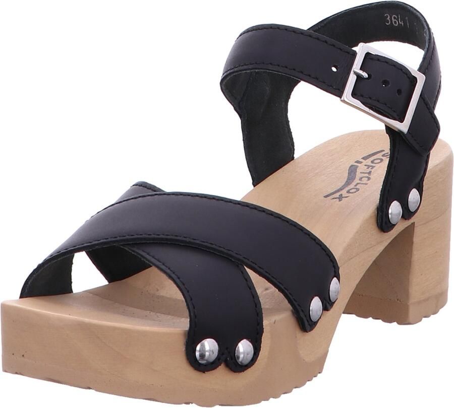 Softclox S364115 dames sandalen zwart