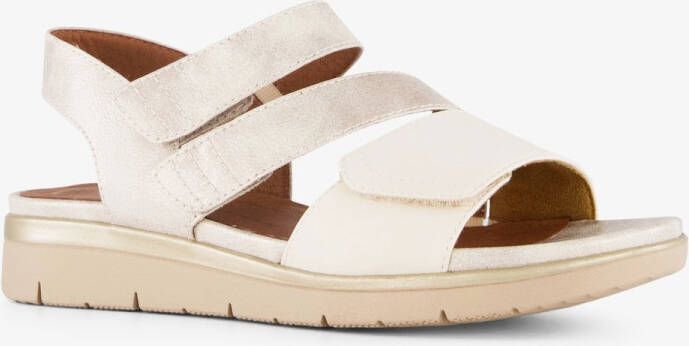 Softline dames sandalen goud beige