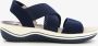 Softline dames sandalen met elastische bandjes Blauw - Thumbnail 1