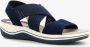 Softline dames sandalen met elastische bandjes Blauw - Thumbnail 2