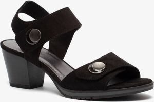 Softline dames sandalen met hak Zwart