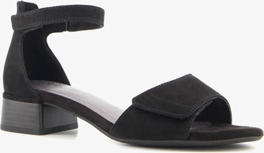 Softline dames sandalen met lage hak Zwart