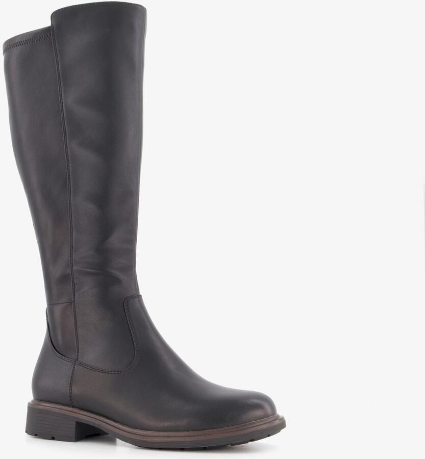 Softline dames laarzen met H leest zwart