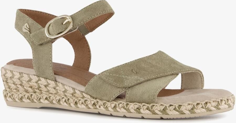 Softline dames sandalen met H-leest salie Groen