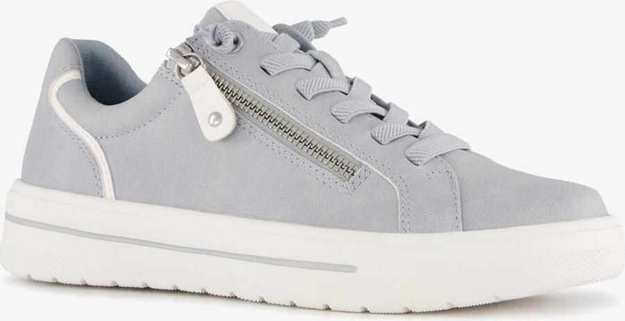 Softline dames sneakers met H leest lichtblauw Uitneembare zool