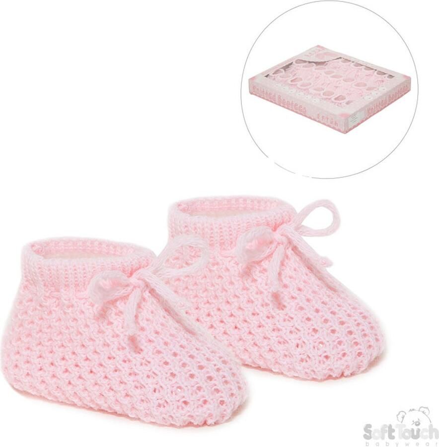 Softtouch Soft Touch Babyslofjes New Born Meisjes Roze Verzonden als afbeelding met vooorgevormde inleg (pakket!)