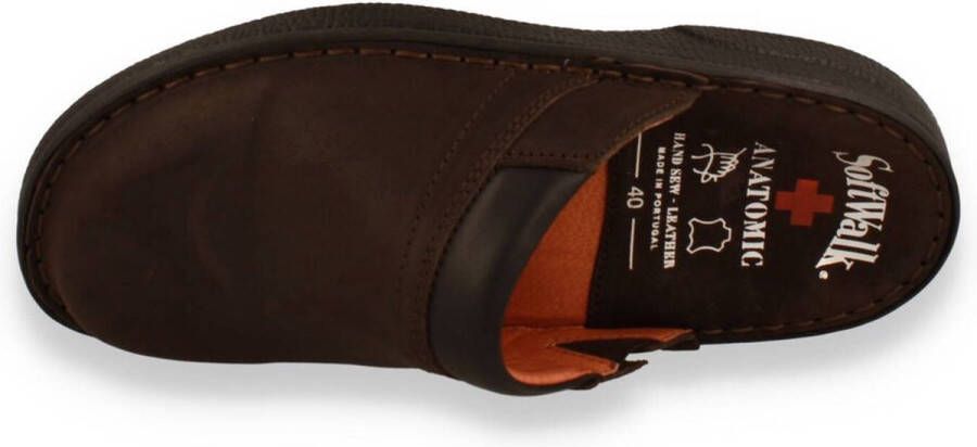 Softwalk Heren Pantoffel Bruin