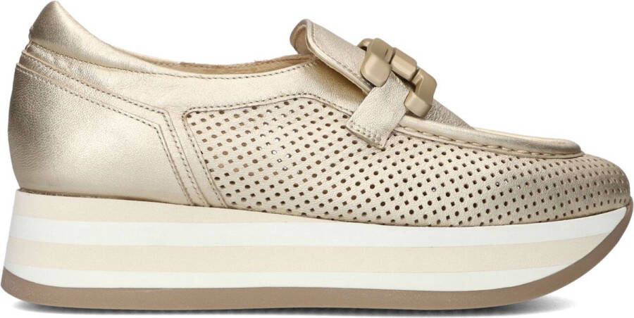 SOFTWAVES Sneakers Dames 7.78.94 Maat: 38 5 Materiaal: Leer Kleur: Goud
