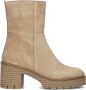 SOFTWAVES Enkellaarsjes Dames 8.88.17 Maat: 38 Materiaal: Suède Kleur: Beige - Thumbnail 2