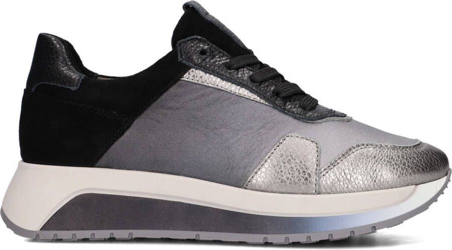 Softwaves 8.94.01 Sneakers Leer Dames Zwart