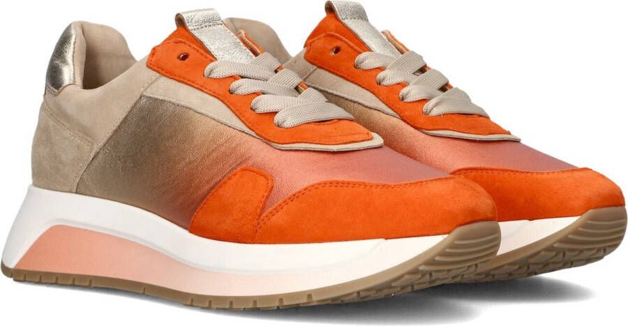 Softwaves 8.94.01 Sneakers Leren Sneaker Dames Oranje