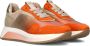 Softwaves 8.94.01 Lage sneakers Leren Sneaker Dames Oranje - Thumbnail 2