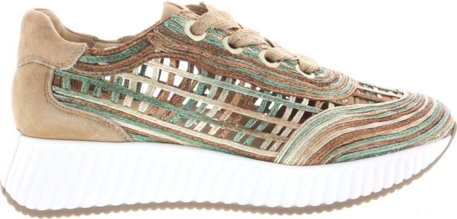 SOFTWAVES Lage Sneakers Dames 8.95.01 Maat: 39 5 Materiaal: Raffia