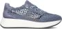 SOFTWAVES Lage Sneakers Dames 8.95.04 Maat: 39 5 Materiaal: Suède Kleur: Blauw - Thumbnail 1