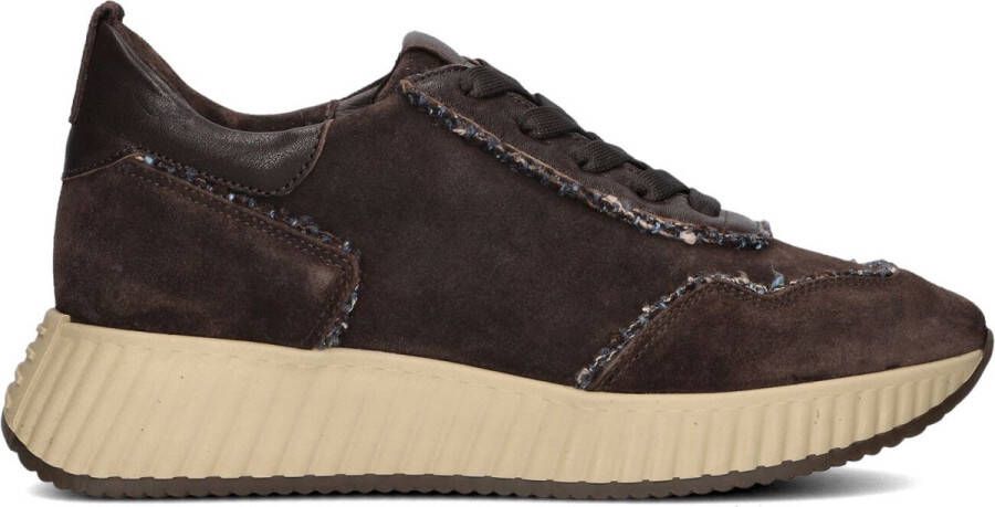 SOFTWAVES Lage Sneakers Dames 8.95.22 Maat: 39 5 Materiaal: Suède Kleur: Bruin