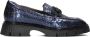 SOFTWAVES Loafers Dames 9.02.07 Maat: 36 Materiaal: Leer Kleur: Blauw - Thumbnail 2