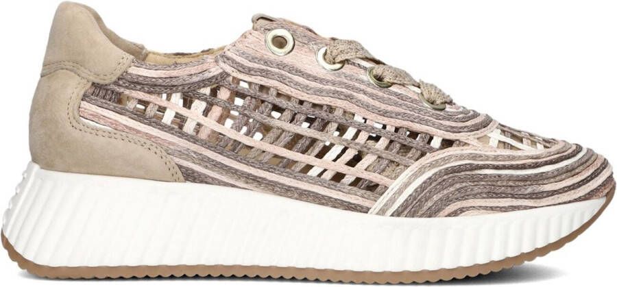 Softwaves Ariana Lage sneakers Leren Sneaker Dames Beige