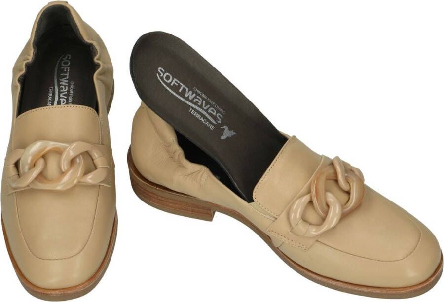 Softwaves -Dames beige ballerina's & mocassins