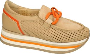 Softwaves -Dames beige ballerina's & mocassins