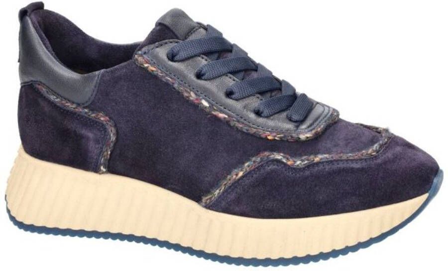 Softwaves -Dames blauw donker sneakers