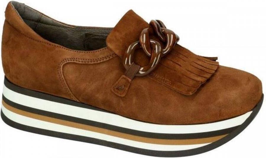 Softwaves -Dames bruin ballerina's & mocassins
