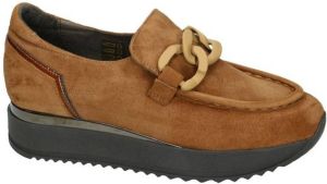 Softwaves -Dames bruin ballerina's & mocassins