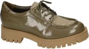 Softwaves -Dames kaki camouflage lage gesloten schoenen