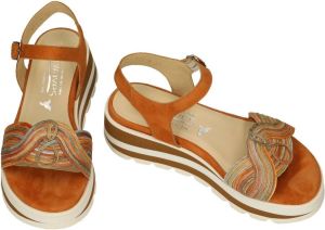 Softwaves -Dames terracotta sandalen