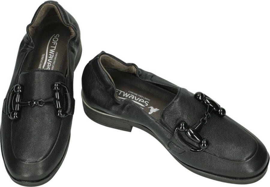 Softwaves -Dames zwart ballerina's & mocassins