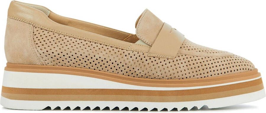 Softwaves Instappers Dames Instapschoenen Damesschoenen Suède 83310 Camel - Foto 1