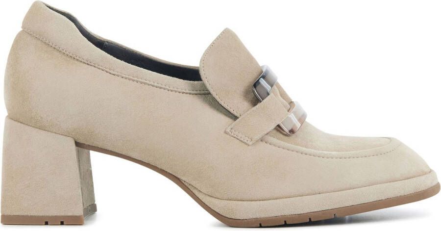 Softwaves Instappers Dames Instapschoenen Damesschoenen Suède 8.80.01 Taupe