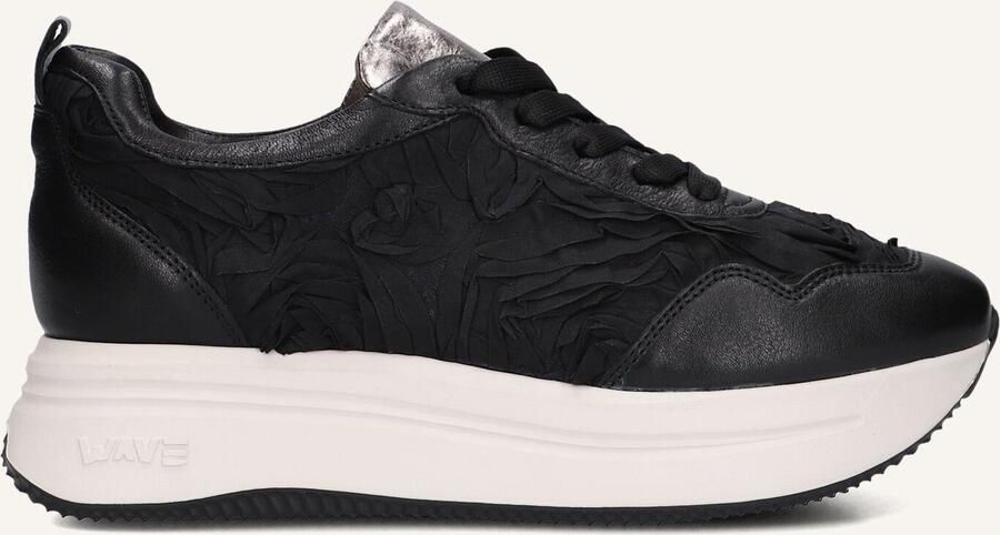 SOFTWAVES Lage Sneakers Dames 9.13.15 Maat: 38 Materiaal: Suède Kleur: Zwart